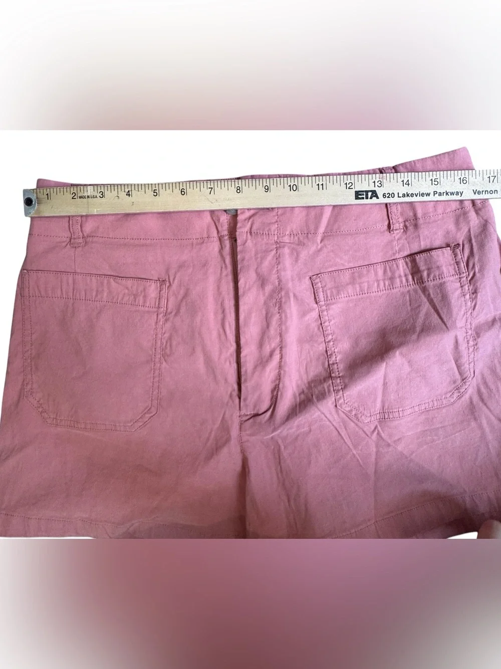 NWT Anthropologie Maeve Colette Pink Linen Blend Utility Shorts Size 32